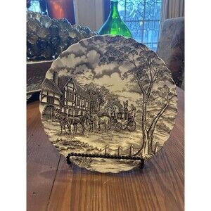 Myott Royal Mail Staffordshire Ironstone In Brown Transferware Pattern